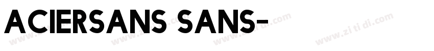 aciersans sans字体转换